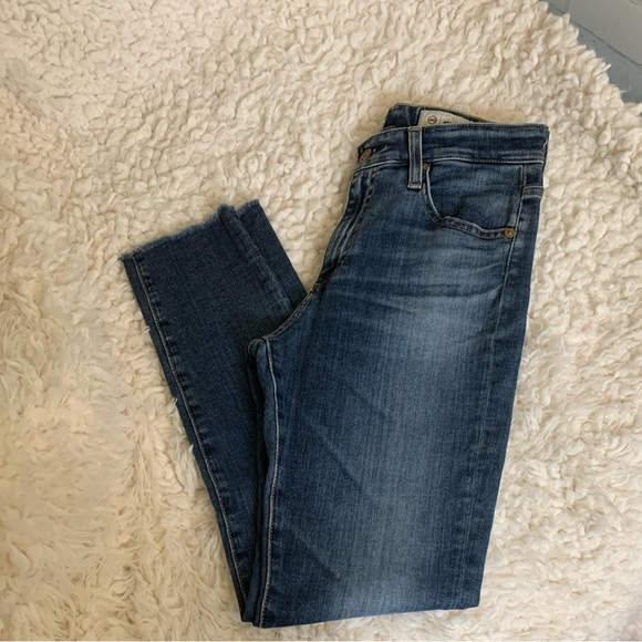 AG Adriano Goldschmied Farrah Ankle High Rise Med Wash Blue Skinny Jeans 26 R - Picture 6 of 8